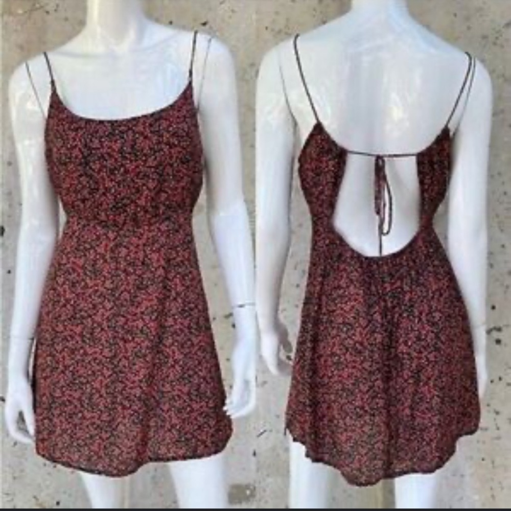 Free People Intimately Ditsy Floral Tie Back Dress Small 26386